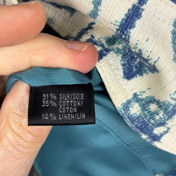 Lafayette 148 New York Women's Silk Blazer Sz 12P Business Office Luxury Artsy - Picture 6 of 11